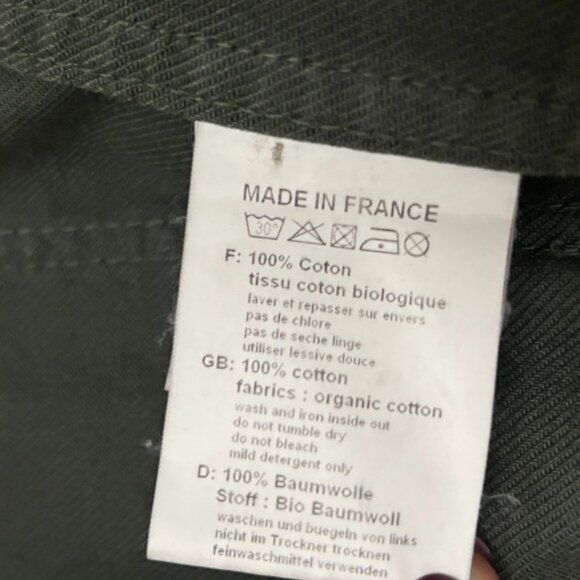 Vetra Chore Coat Jacket Green Olive Army Buttons Weaved Women's Small 42 S Jade - Picture 5 of 7